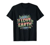 I Love Earth - Earth Day Retro Value Graphic T-Shirt