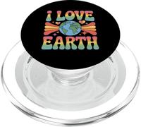 I Love Earth Love Our Green Planet - Eco Warrior Statement PopSockets PopGrip for MagSafe