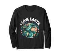 I Love Earth Planet Nature Conservation Long Sleeve T-Shirt