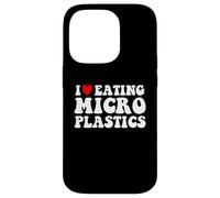 I Love Eating Microplastics Funny Heart To Eat Micro Plastic Case for iPhone 14 Pro