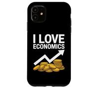 I Love Economics Coins Arrow Graphic Case for iPhone 11