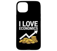 I Love Economics Coins Arrow Graphic Case for iPhone 15 Plus