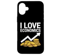 I Love Economics Coins Arrow Graphic Case for iPhone 16 Plus
