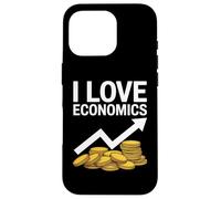I Love Economics Coins Arrow Graphic Case for iPhone 16 Pro