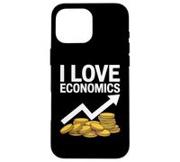I Love Economics Coins Arrow Graphic Case for iPhone 16 Pro Max