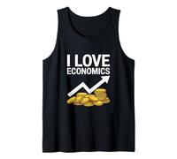 I Love Economics Coins Arrow Graphic Tank Top