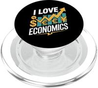 I Love Economics Currency Trend Design PopSockets PopGrip for MagSafe