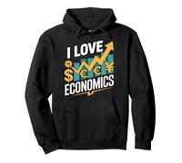 I Love Economics Currency Trend Design Pullover Hoodie