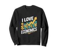I Love Economics Currency Trend Design Sweatshirt
