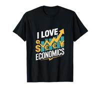 I Love Economics Currency Trend Design T-Shirt