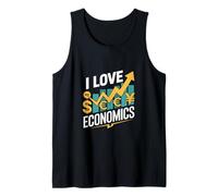 I Love Economics Currency Trend Design Tank Top