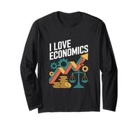 I Love Economics Financial Growth Enthusiast Long Sleeve T-Shirt