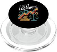 I Love Economics Financial Growth Enthusiast PopSockets PopGrip for MagSafe
