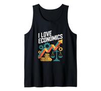 I Love Economics Financial Growth Enthusiast Tank Top