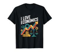 I Love Economics Financial Growth Enthusiast Value Graphic T-Shirt