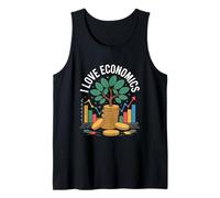 I Love Economics Financial Growth Tree Tank Top