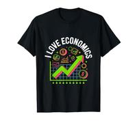 I Love Economics Financial Market Chart Enthusiast Value Graphic T-Shirt