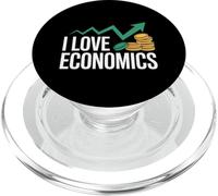 I Love Economics Graph Coin Trend Design PopSockets PopGrip for MagSafe