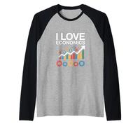 I Love Economics Graphs Charts Enthusiast Raglan Baseball Tee