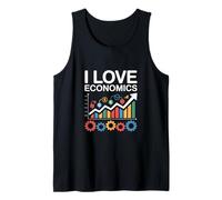 I Love Economics Graphs Charts Enthusiast Tank Top