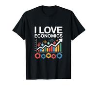 I Love Economics Graphs Charts Enthusiast Value Graphic T-Shirt