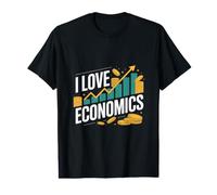 I Love Economics Money Growth Passion Value Graphic T-Shirt