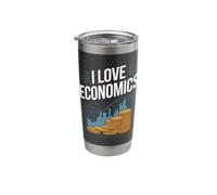 I Love Economics Passion for Knowledge Stainless Steel Insulated Tumbler