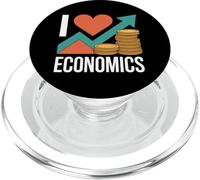 I Love Economics Passion Graph Coins PopSockets PopGrip for MagSafe