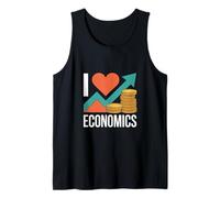 I Love Economics Passion Graph Coins Tank Top