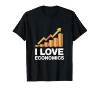 I Love Economics Rising Graph Coins T-Shirt