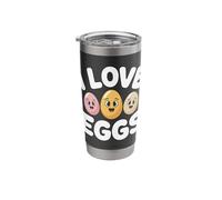 I Love Eggs Cute Breakfast Lovers Stainless Steel Insulated Tumbler