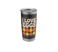 I Love Eggs Enthusiast Fun Delight Stainless Steel Insulated Tumbler