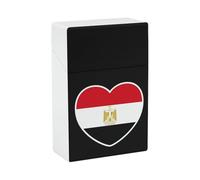 I Love Egypt Cigarette Case Lightweight Flip Top Portable Storage Smoking Box for Men Women