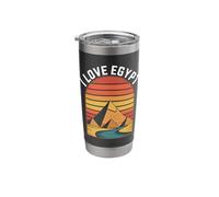 I Love Egypt Sunset Pyramid Journey Stainless Steel Insulated Tumbler