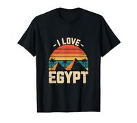 I Love Egypt Sunset Pyramids Vintage Value Graphic T-Shirt
