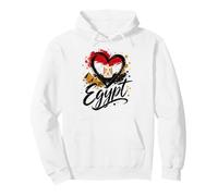 I Love Egypt Vacation Travel Heart Flag Pyramids Souvenir Pullover Hoodie