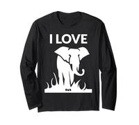 I Love Elephants Wildlife Enthusiast Long Sleeve T-Shirt