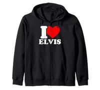 I love Elvis Zip Hoodie