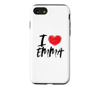 I Love Emma Red Heart Dad Boyfriend Husband Son Grandson Case for iPhone SE (2020) / 7/8