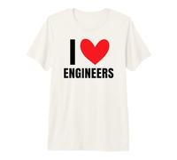 I Love Engineers Engineering Electrical Mechanical Structure Premium T-Shirt