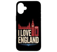 I Love England Big Ben London Skyline Case for iPhone 16 Plus
