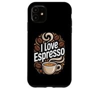 I Love Espresso Coffee Beans Art Case for iPhone 11