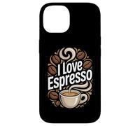 I Love Espresso Coffee Beans Art Case for iPhone 14
