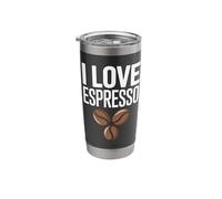 I Love Espresso Coffee Beans Passion Stainless Steel Insulated Tumbler
