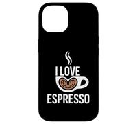 I Love Espresso Coffee Cup Heart Latte Espresso Case for iPhone 14