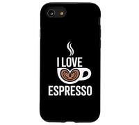 I Love Espresso Coffee Cup Heart Latte Espresso Case for iPhone SE (2020) / 7/8