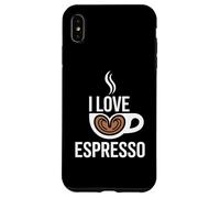 I Love Espresso Coffee Cup Heart Latte Espresso Case for iPhone XS Max
