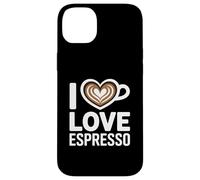 I Love Espresso Heart Cup Coffee Lover Espresso Case for iPhone 14 Plus