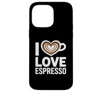 I Love Espresso Heart Cup Coffee Lover Espresso Case for iPhone 14 Pro Max