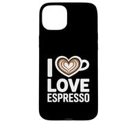 I Love Espresso Heart Cup Coffee Lover Espresso Case for iPhone 15 Plus